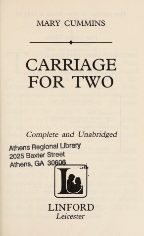 Book cover for Carriage for Two