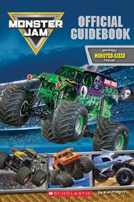 Book cover for Monster Jam: Tricks Trucks and Guidebook Official Guidebook with Poster
