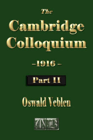 Cover of The Cambridge Colloquium - 1916 - Part Two