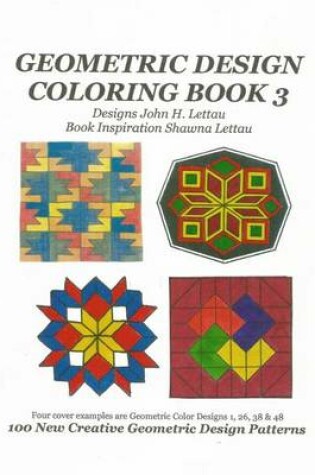 Cover of Geometric Design Coloring Book 3