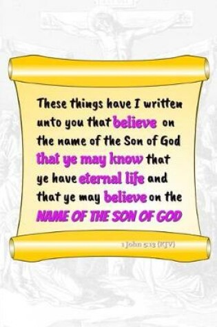 Cover of These Things Have I Written Unto You That Believe on the Name of the Son of God