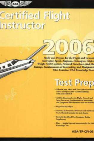 Cover of Certified Flight Instructor Test Prep 2006