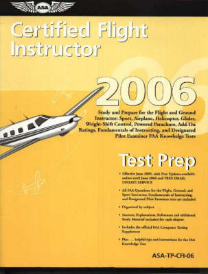 Book cover for Certified Flight Instructor Test Prep 2006