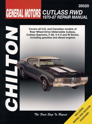 Book cover for Oldsmobile Cutlass RWD (70 - 87) (Chilton)