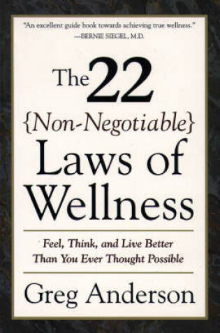 Cover of 22 Non Negotiable Laws of Wellness