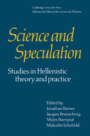 Cover of Science and Speculation