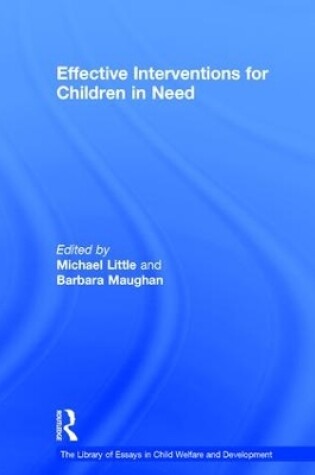 Cover of Effective Interventions for Children in Need