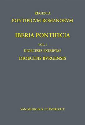 Book cover for Regesta Pontificum Romanorum. Iberia Pontificia.