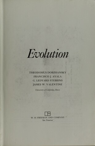 Book cover for Evolution