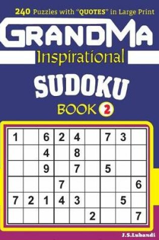 Cover of GRANDMA Inspirational SUDOKU Book