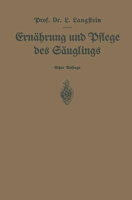 Cover of Ernahrung Und Pflege Des Sauglings
