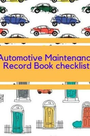 Cover of Automotive Maintenance Record Book checklist