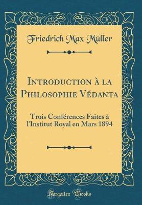 Book cover for Introduction À La Philosophie Védanta