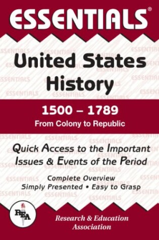 Cover of U.S. History, 1500-1789