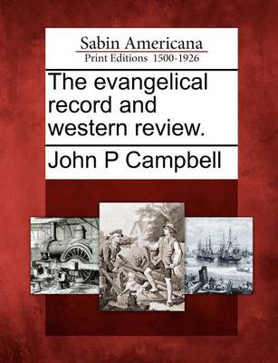 Book cover for The Evangelical Record and Western Review.