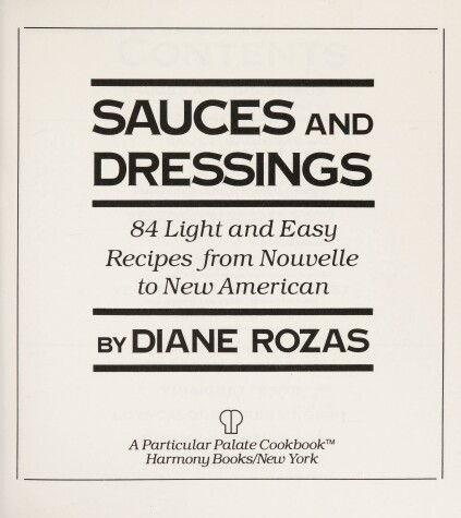 Book cover for Sauces and Dressings