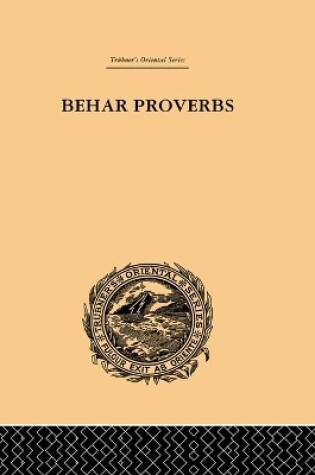 Cover of Behar Proverbs