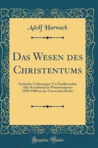 Cover of Das Wesen Des Christentums