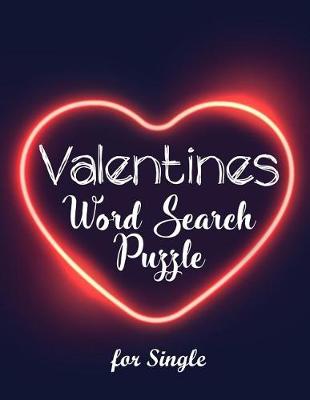 Cover of Valentines Word Search Puzzles for Single