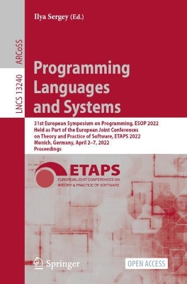 Cover of Programming Languages and Systems