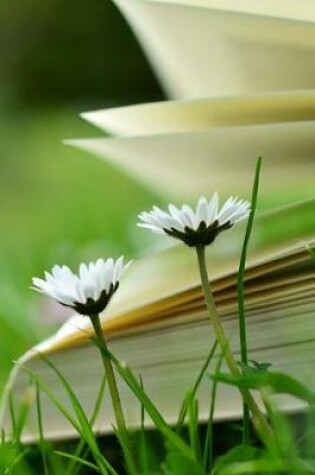 Cover of Open Book and Dandelion Flowers Journal