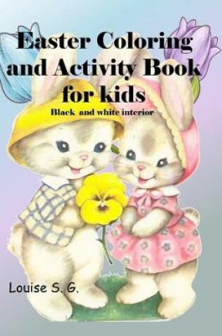 Cover of Easter Coloring and Activity Book, Black and White Interior