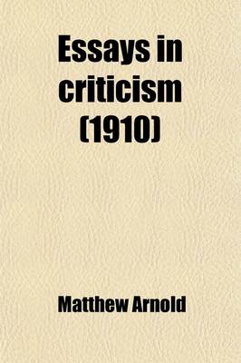 Book cover for Essays in Criticism; Third Series