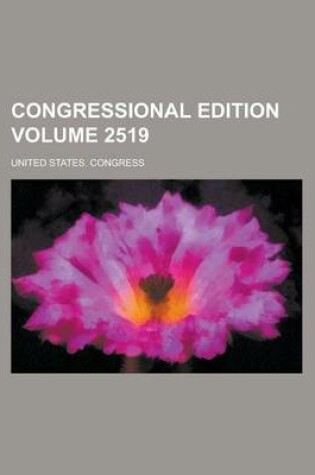 Cover of Congressional Edition Volume 2519