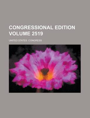 Book cover for Congressional Edition Volume 2519