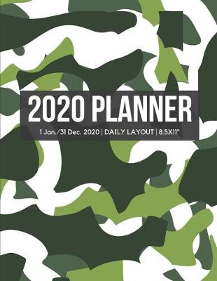 Book cover for 2020 Green Camo Daily Planner