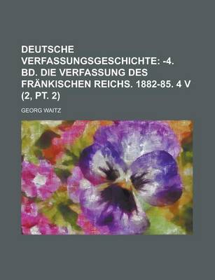 Book cover for Deutsche Verfassungsgeschichte (2, PT. 2)