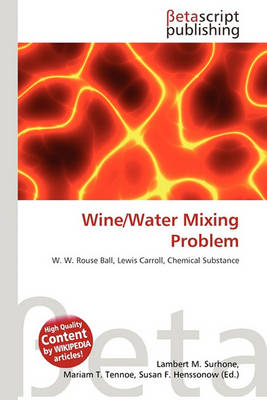 Book cover for Wine/Water Mixing Problem