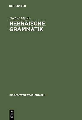 Cover of Hebraische Grammatik