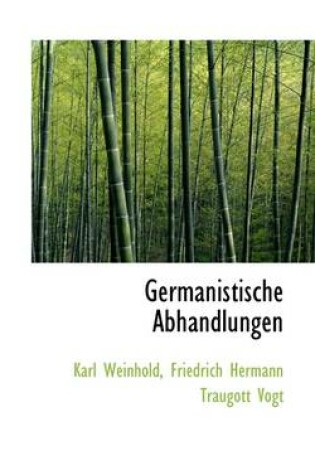 Cover of Germanistische Abhandlungen