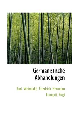 Book cover for Germanistische Abhandlungen