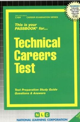 Cover of Technical Careers Test