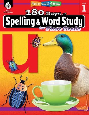 Book cover for 180 Days of Spelling and Word Study for First Grade