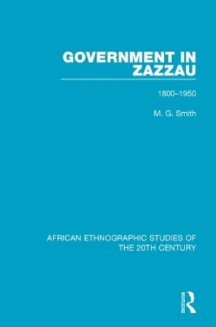 Cover of Government in Zazzau