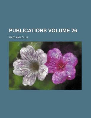 Book cover for Publications Volume 26