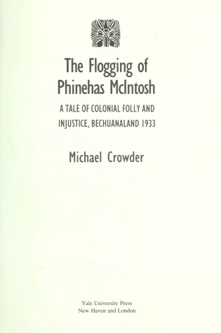 Cover of The Flogging of Phinehas McIntosh