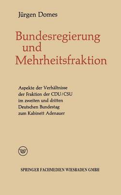 Cover of Mehrheitsfraktion und Bundesregierung