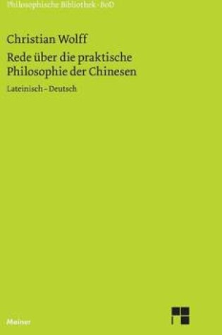 Cover of Rede uber die praktische Philosophie der Chinesen