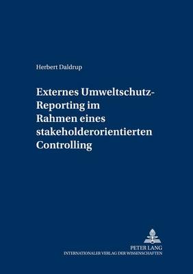 Book cover for Externes Umweltschutz-Reporting Im Rahmen Eines Stakeholderorientierten Controlling