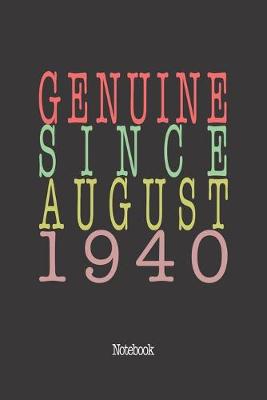 Book cover for Genuine Since August 1940