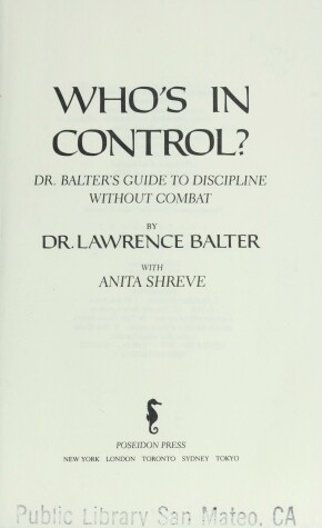 Book cover for Who's in Control?