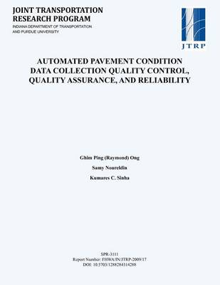 Book cover for Automated Pavement Condition Data Collection Quality Control, Quality Assurance, and Reliability