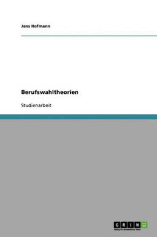 Cover of Berufswahltheorien