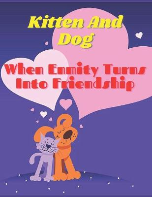 Book cover for Kitten And Dog coloring book