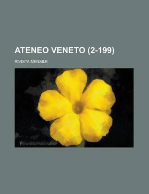 Book cover for Ateneo Veneto (2-199); Rivista Mensile