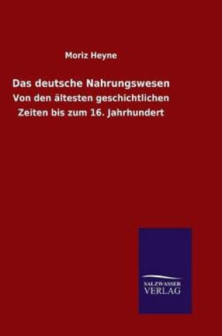 Cover of Das deutsche Nahrungswesen